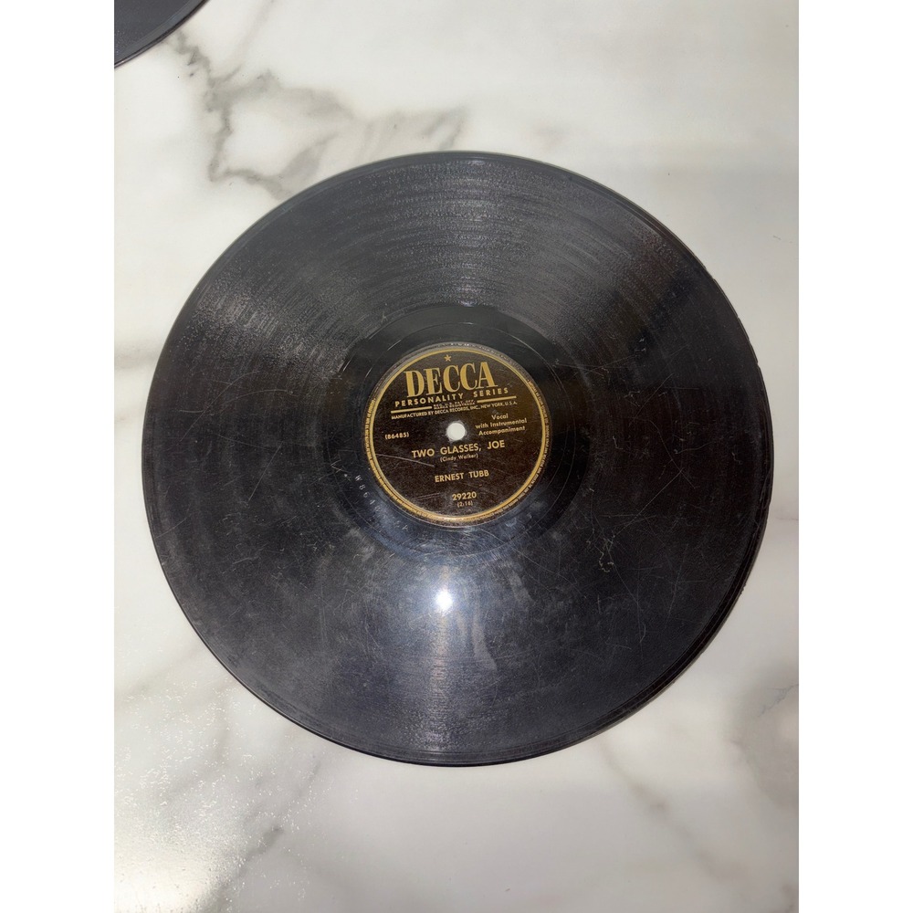 Decca RCA MGM Lot 78 RPM Records Ernest Tubb Jim Reeves Lillian Briggs Vintage